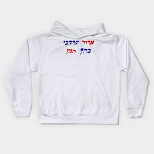 Cursed is Mordechai, Blessed Is Haman Kids Hoodie